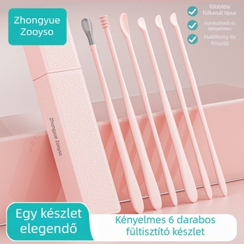 Zhongyue spirálos fülzsír-eltávolító eszközök hat darabból álló készlet