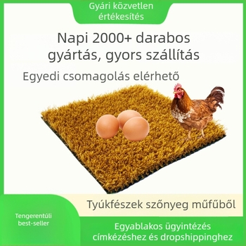 Mosható tyúkfészek matrac műfűvel, tyúkólhoz, szimulált fű az tojásrakáshoz