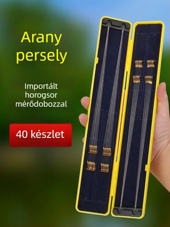 Befejezett vezetővonal kettős horoggal és arany hüvelykkel, készlet anti-összeakadás