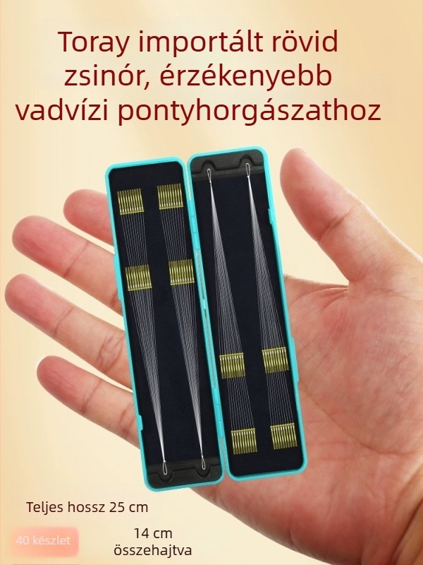 Befejezett vezetővonal kettős horoggal és arany hüvelykkel, készlet anti-összeakadás
