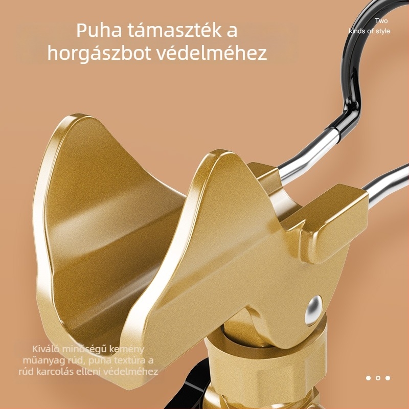 Rozsdamentes acélból készült horgászbot tartó — univerzális, többirányú állvány