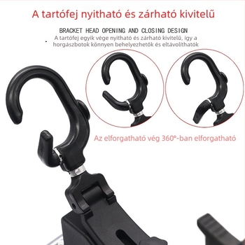 Hordozható, multifunkcionális csónakos horgászbot-tartó univerzális forgó zárómechanizmussal