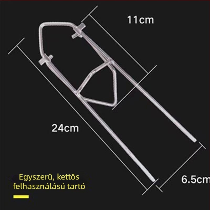 Kétfunkciós talajon álló horgászbot-tartó toronnyal