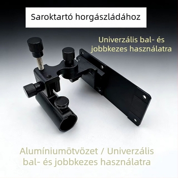 Saroktorony állvány horgászdobozhoz, alumíniumötvözetből készült univerzális forgó állvány, kiegészítő a horgászdobozhoz, hordozható bal- és jobbkezes használathoz