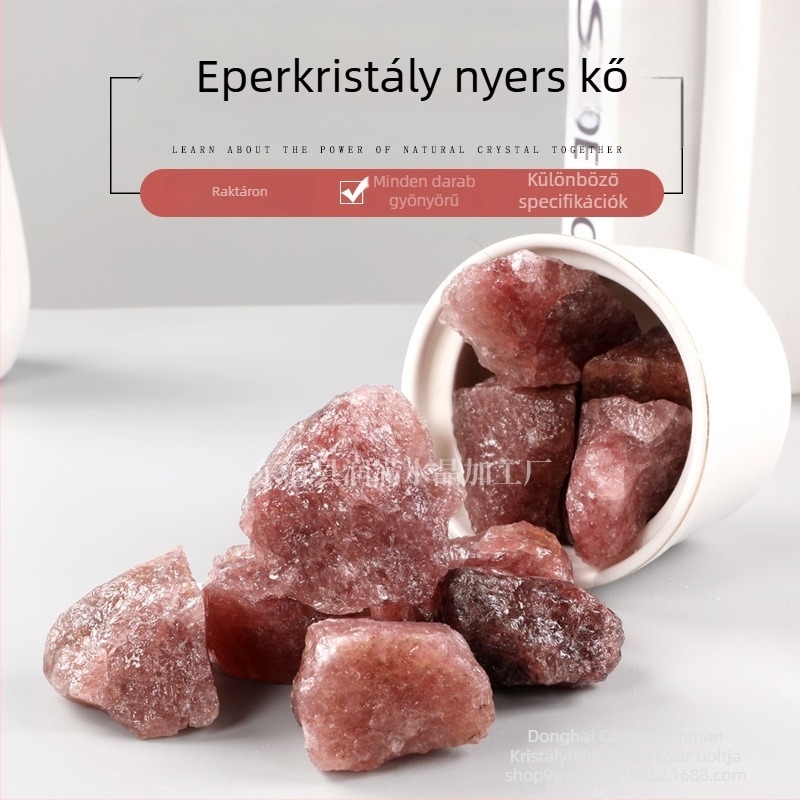 Eperkristály durva kő aromaterápiához, bonsai dekorációhoz, nagy szemcsés kavics