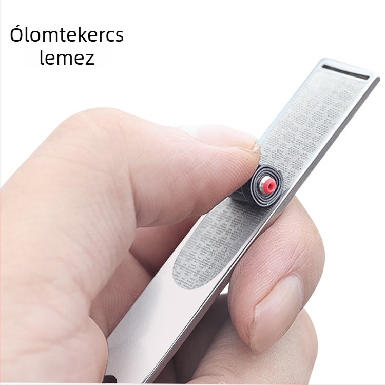 Rozsdamentes acél görgőlemez horgászfelszereléshez, vastagított, hornyolt, kis kiegészítők
