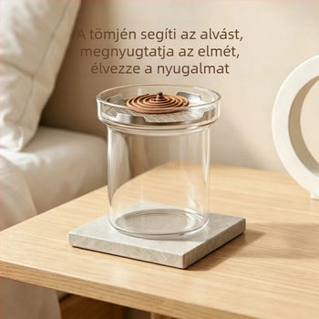 Átlátszó üvegből készült tömjénégető, minimalist nordikus stílus, könnyű luxus teaházhoz, irodához, meditációhoz és dekorációhoz