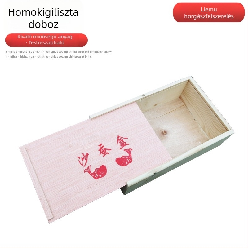 Fából készült kihúzható gilisztás doboz kültéri horgászathoz – élő csali számára földigiliszták és homokgiliszták