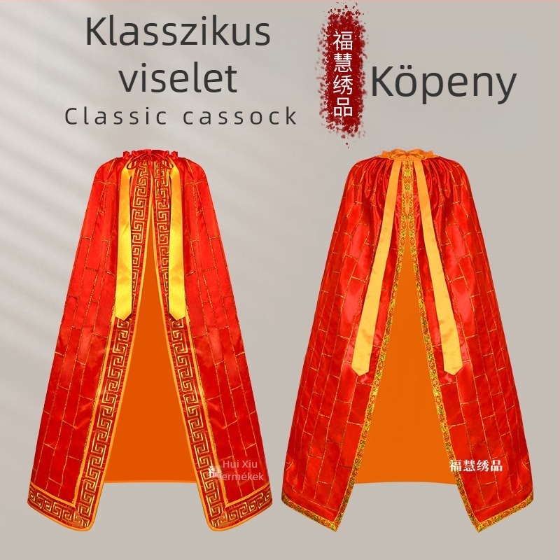 Hímzett buddhista köpeny Buddha, Guanyin és Bodhisattva ábrázolásokkal