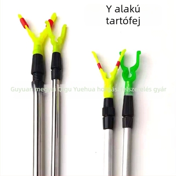 Y alakú teleszkópos horgászbot tartó, rozsdamentes acél és alumínium ötvözet