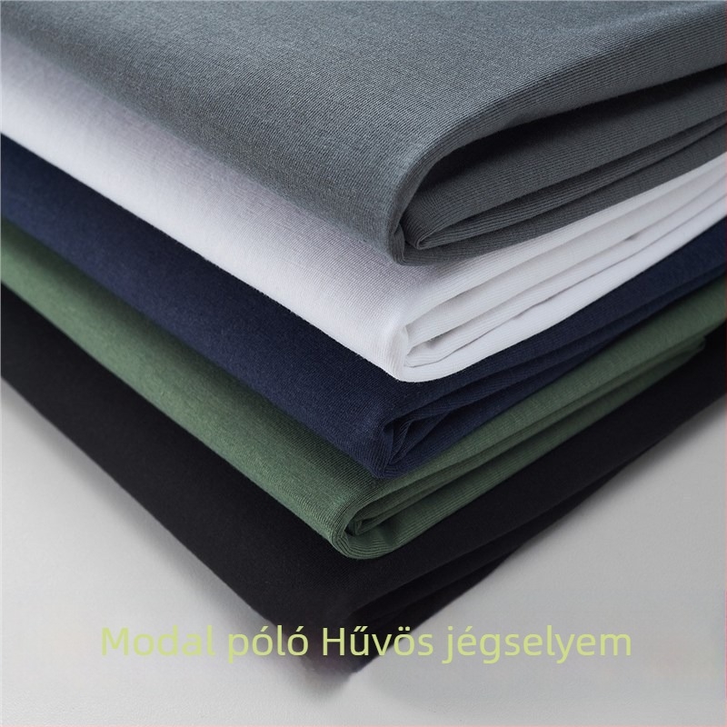 Uniszex ice-silk gyorsan száradó rövid ujjú póló, egyszínű, fehér, kerek nyak, karcsú szabás, egyedi logónyomás