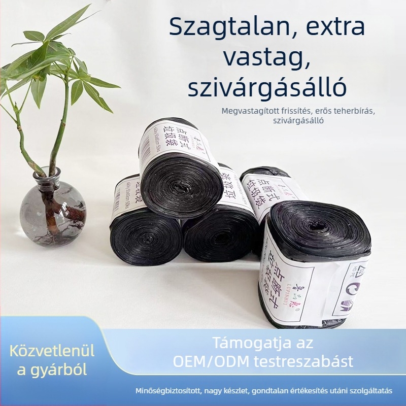 Általános vastagított szemeteszsák éttermeknek, szállodáknak, iskoláknak és háztartási takarításra, 45×55 cm