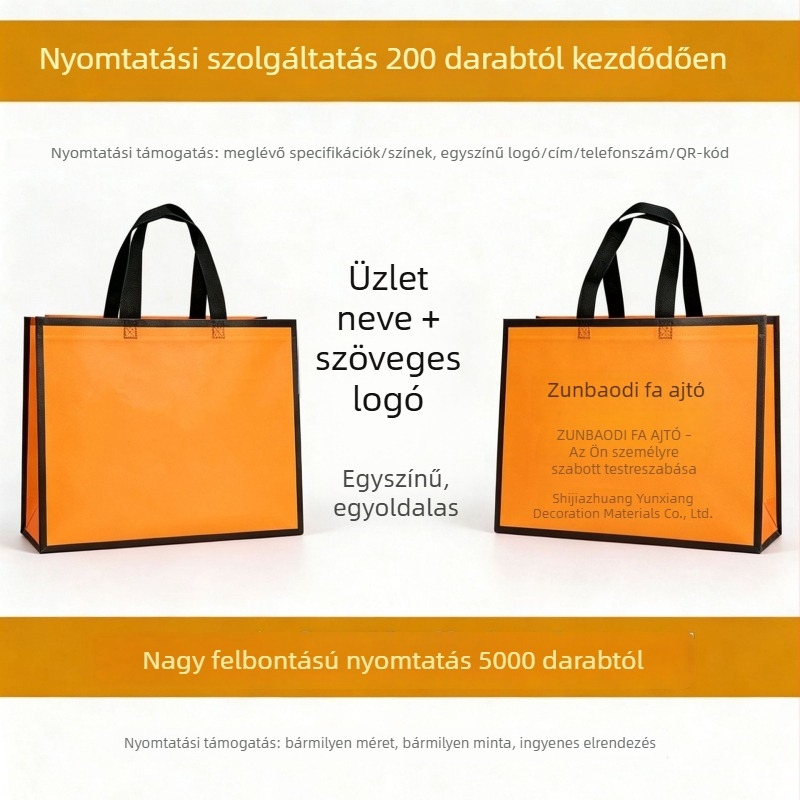 Kiváló minőségű nem szőtt anyagból készült táska, extra nagy tote a nők ruháihoz, bevásárló- és ajándéktáska logóval