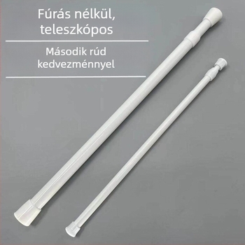 Teleszkópos ruharúd gardróbhoz, erkélyhez és konyhához; zuhanyfüggöny- és ajtófüggönyrú