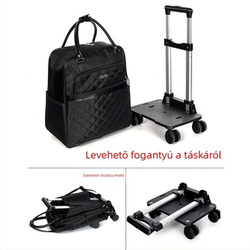 Görgős hátizsák iskola és utazáshoz, 20-35 L, Oxford anyag, geometrikus minta, uniszex