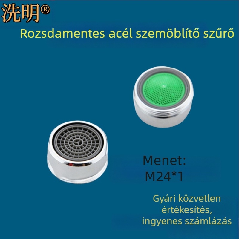 Rozsdamentes acél szemmosó fúvóka szűrő M24×1, M28×1, M18×1