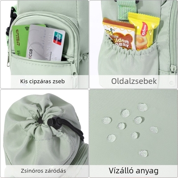 Készleten: keresztpántos vizespalack-táska szigetelt borítással