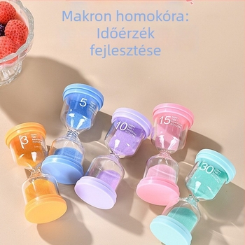 Homokóra időmérő – kreatív asztali dísz, diákok és gyerekek számára, időgazdálkodó eszköz