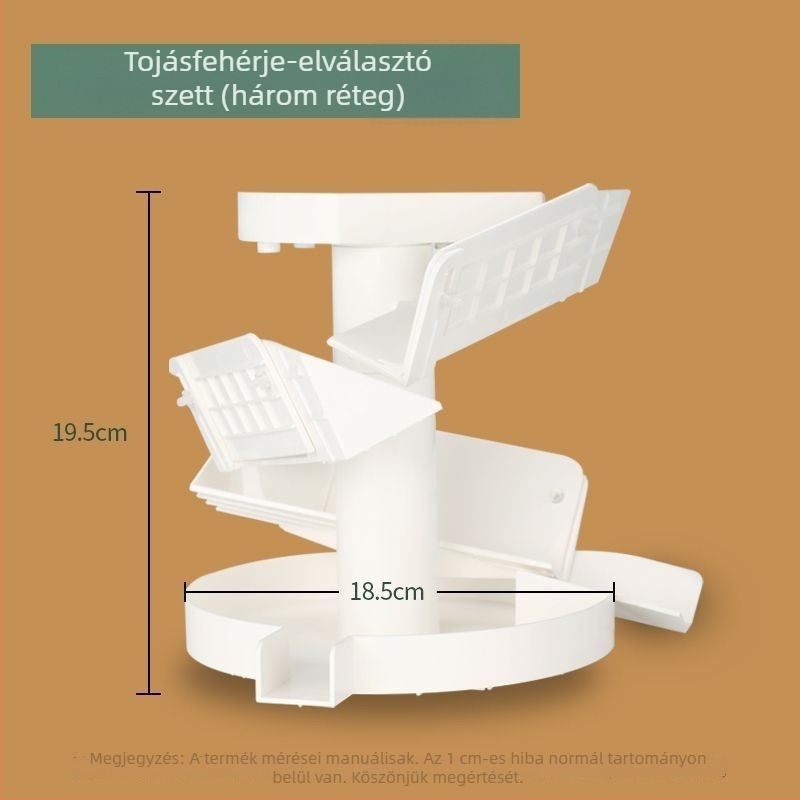 Nagy méretű tojássárgája és tojásfehérje szeparáló készülék, gyors tömeges szeparálásra