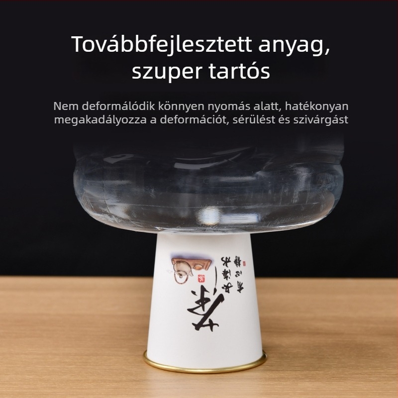 Aranyfóliás, egyszer használatos papírpohár – extra vastag forró italokhoz: kávé, szója tej, tea; otthoni és üzleti felhasználás; 201-300 ml; laminált papír; szivárgásmentes; égésvédelmi védelem; logó nyomás lehetséges