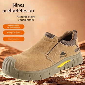 Acélorr nélküli biztonsági cipő Kevlar középtalppal, ütés- és átszúrásálló, slip-on kivitel, hőálló és csúszásálló