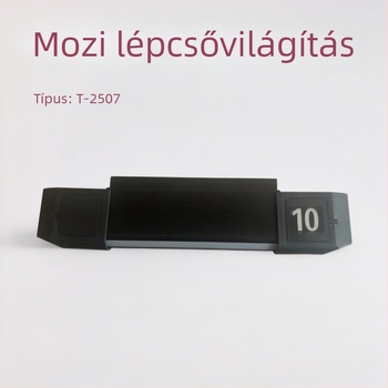 Lépcsőfok világító lámpa számfelirattal, mozi LED számfény