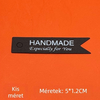 Kézzel készített ruhacímkék kraftpapírból, halfarok formájú dizájnnal