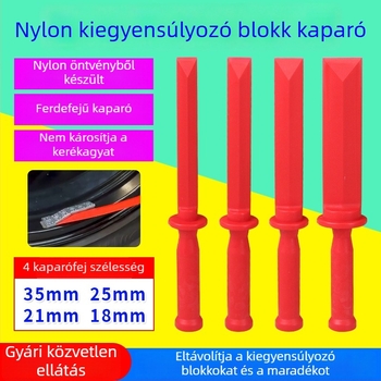 Műanyag kiegyensúlyozó súly eltávolító eszköz autógumihoz, nylon puha spatula
