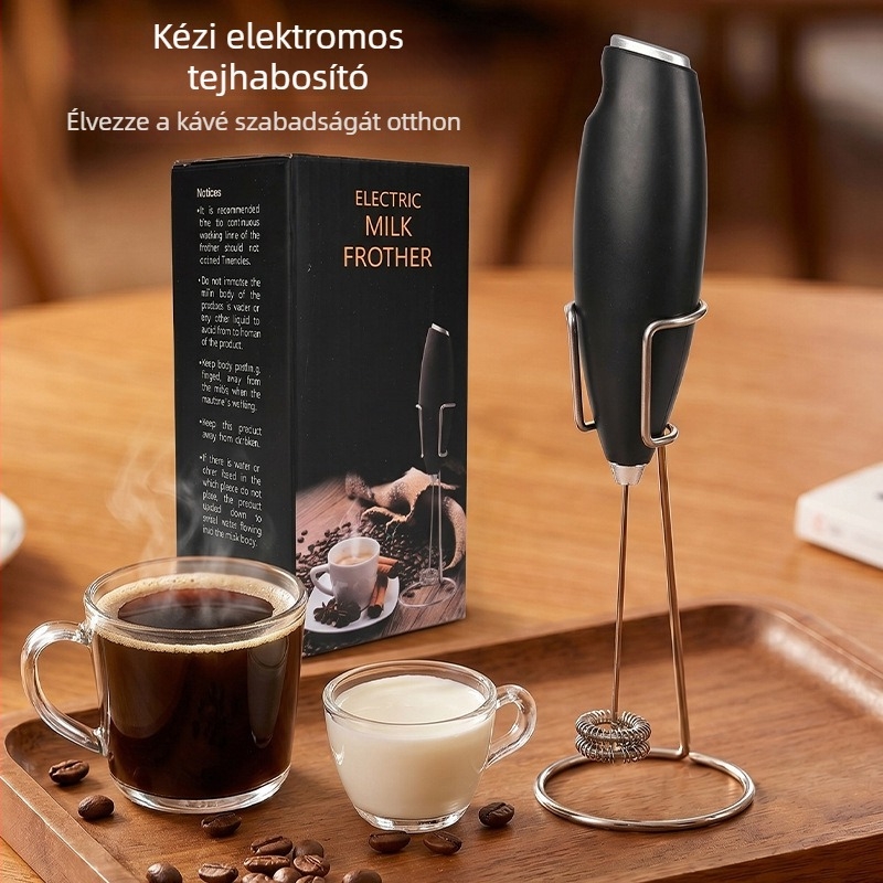Elektromos tejhabosító, kézi készülék kávéhoz