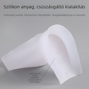 Le- és eltávolítható magasság növelő talpbetét, sarok párnával és félbetéttel, átlátszó bionikus hibrid 4,5 cm