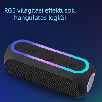 25W-os Bluetooth hangszóró, mélybasszusú, hordozható kültéri hangszer TF-kártya slottal