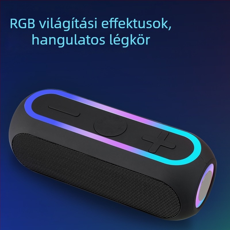 25W-os Bluetooth hangszóró, mélybasszusú, hordozható kültéri hangszer TF-kártya slottal
