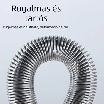 304 rozsdamentes acél zuhanycső a fürdőszobába, 1,5–2 m, hosszabbított, robbanásbiztos