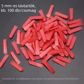 Kicsi csempe közti távtartók, szintező és fugabeállító eszközök