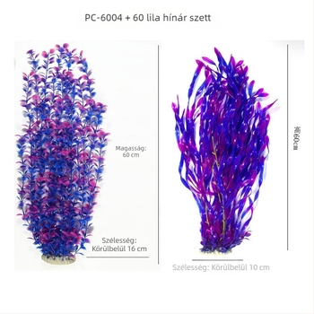 60 cm vízi növények és tengeri algák kombinációja — szimulált mini tájkép bonsai asztali dekoráció