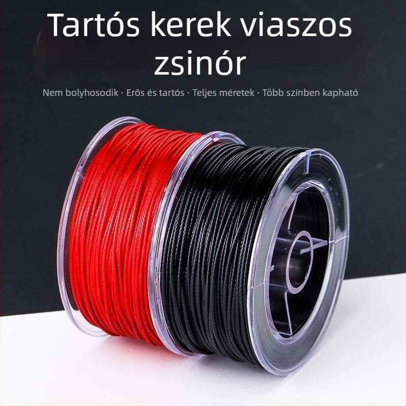 viaszolt fonott zsinór ékszerkészítéshez, nyaklánc és karkötő zsinór, DIY ékszeranyag