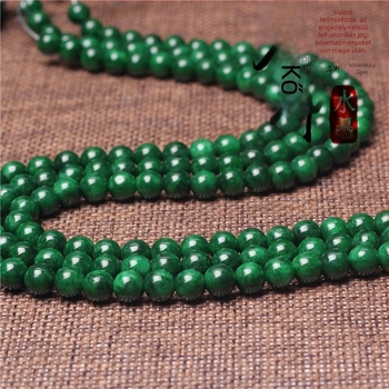 8A zöld jadeit chalcedon szabad gyöngyök DIY ékszerekhez