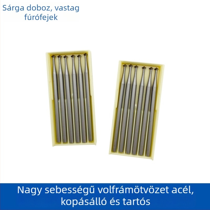 2,35 mm szárátmérőjű vastag UFO-formájú bit jadefaragáshoz, ékszerfaragáshoz, faipari DIY fémgravírozáshoz, marófej