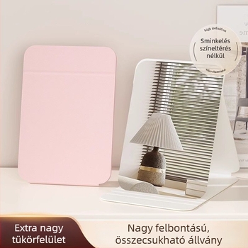 Összecsukható sminktükör, HD, nagy asztali tükör iroda, kollégium és otthon, hordozható