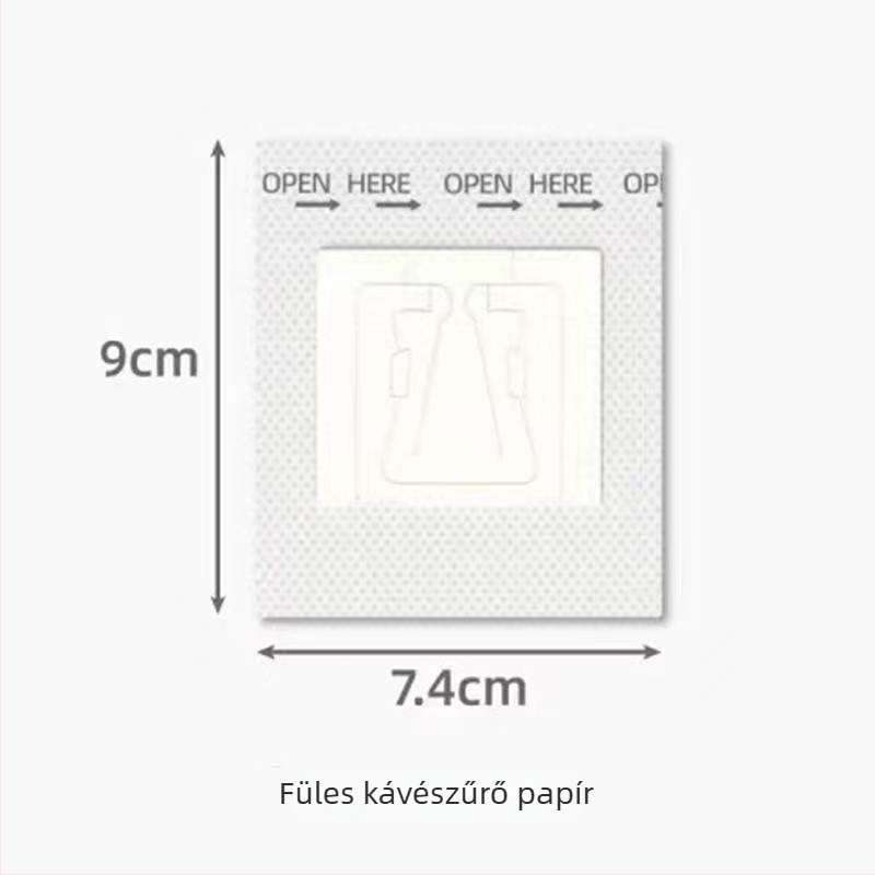 Egyszer használatos kávéfőző filterpapírok pour-over készlet hálós tölcsérrel