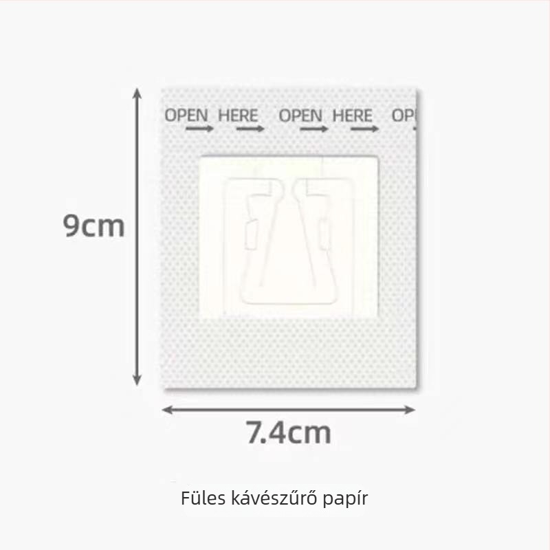 Egyszer használatos kávéfőző filterpapírok pour-over készlet hálós tölcsérrel