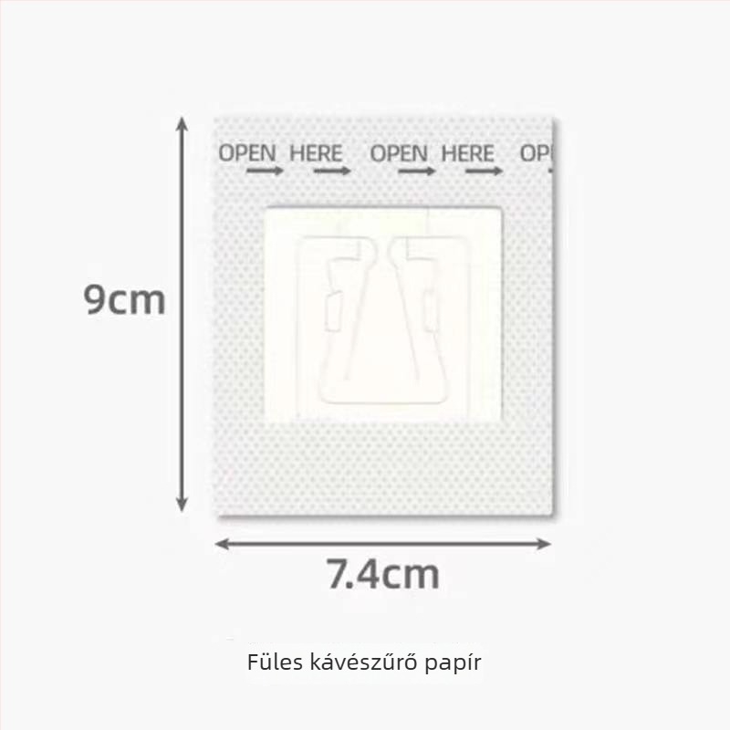 Egyszer használatos kávéfőző filterpapírok pour-over készlet hálós tölcsérrel