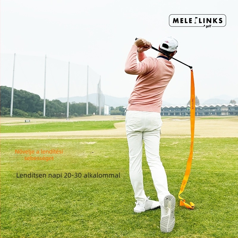 MELELINKS Golf Pan Rúddal, Húzható Edzőeszköz a Golf Swing-hoz