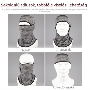 95 Ice Silk napvédő fejfedő, légáteresztő és hűsítő kerékpáros maszk
