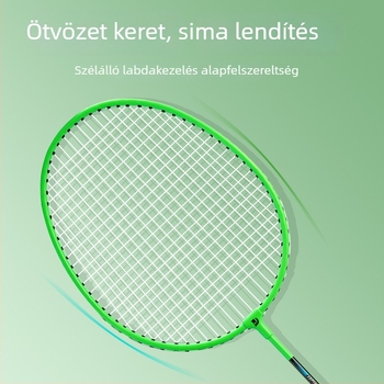 Junde 180 vasötvözetből készült tartós badmintonütő készlet felnőtteknek és gyermekeknek