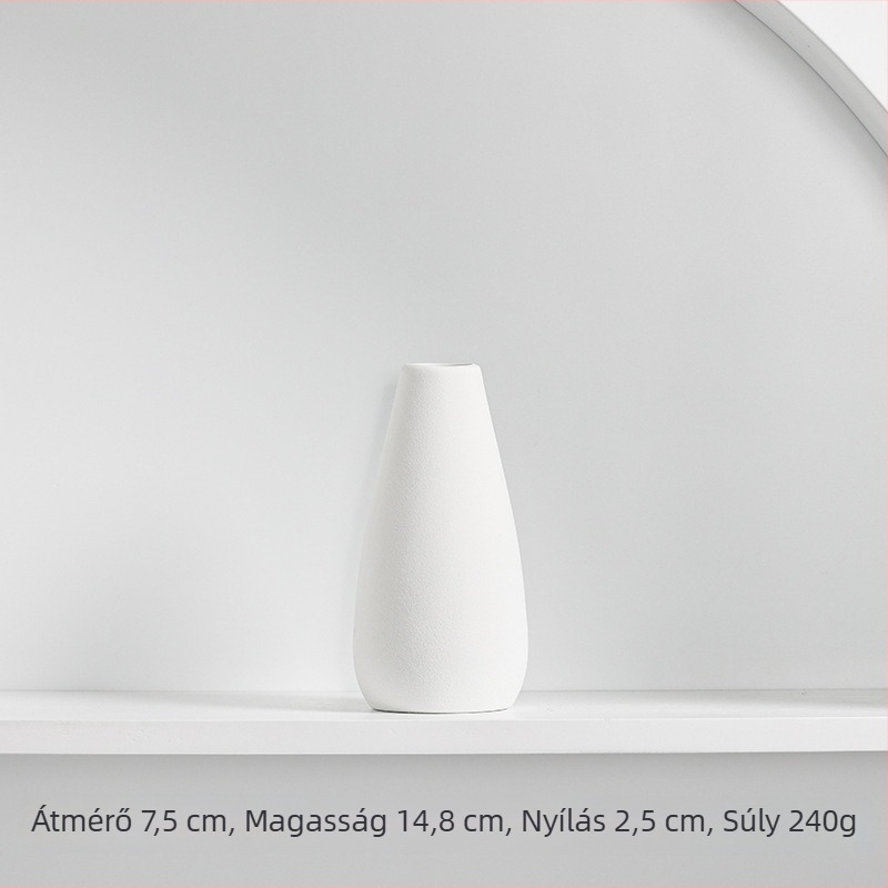 Longli Porcelain kerámiaváz – modern minimalista otthoni dekoráció