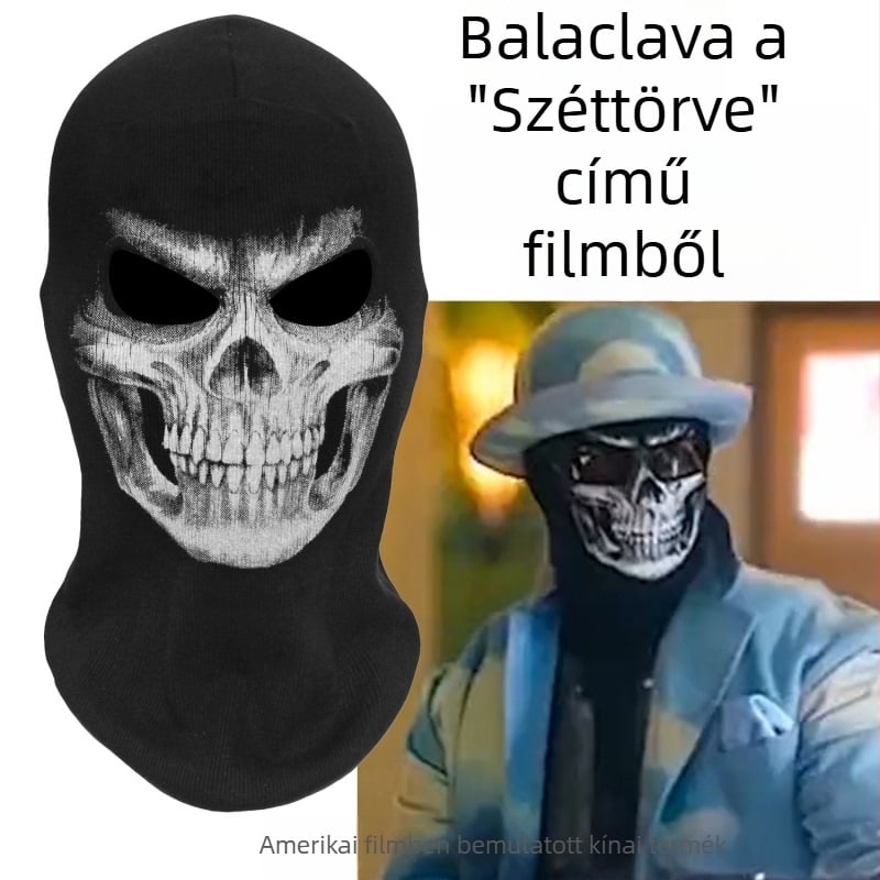 Grim Reaper koponyás kapucni Halloween-ra
