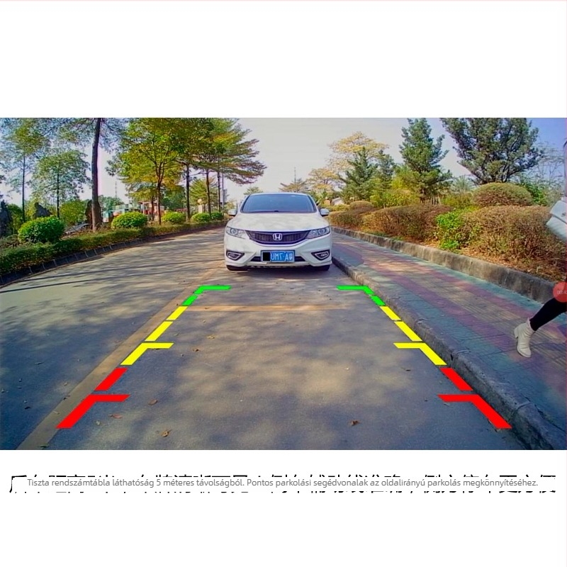 AHD1080P HD hátsó kamera Android nagy képernyővel, 170° széles látószög autóhoz