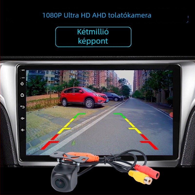 AHD1080P HD hátsó kamera Android nagy képernyővel, 170° széles látószög autóhoz