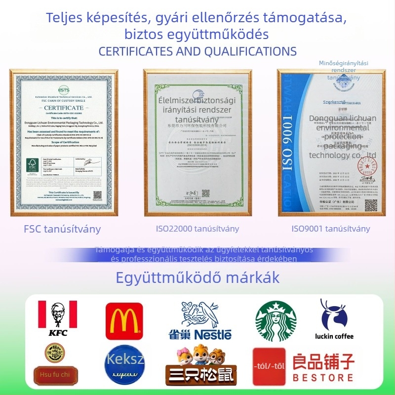 Személyre szabott süteménypapírtubusok, desszertes sütőpapírtartók, élelmiszer-biztonságos, környezetbarát kerek papírtubusok, nyomtatható